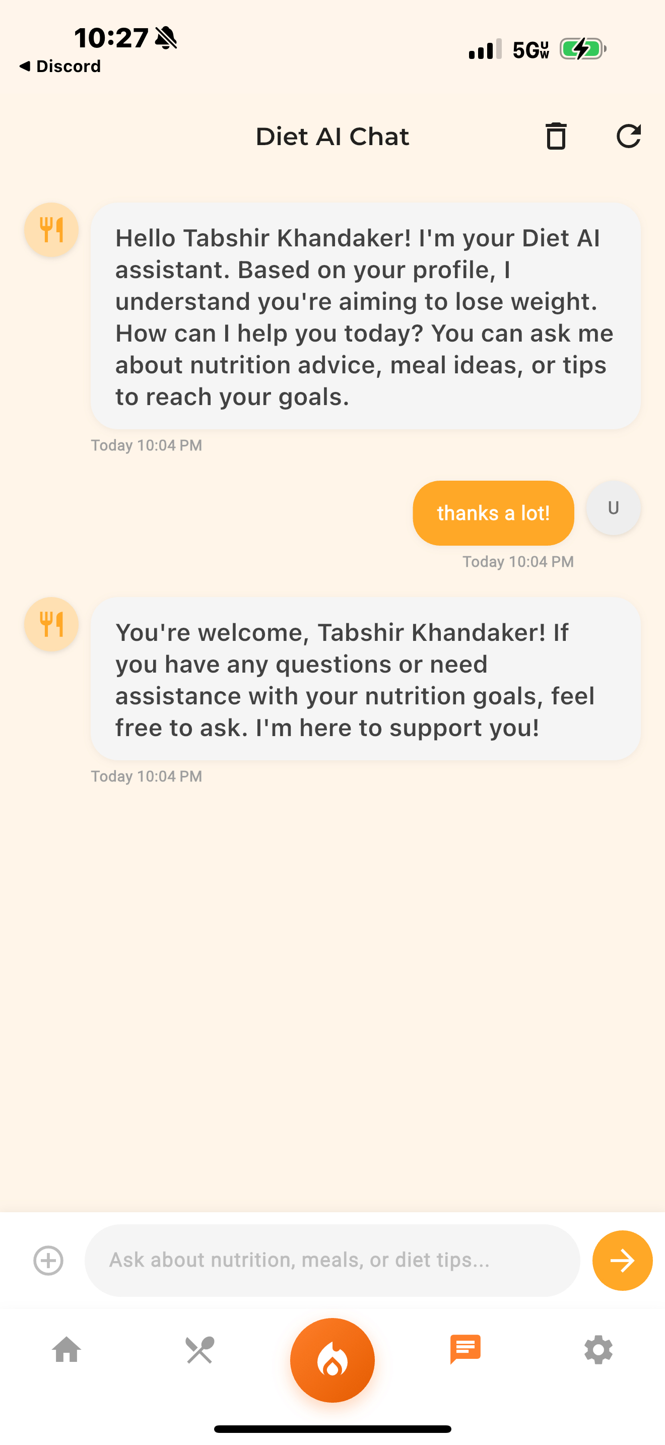 App Dashboard Mockup